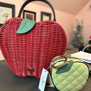 Kate Spade Honey Crisp Apple Purse with change purse. Never used.